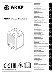 Annovi Reverberi ARXP BOX5 160DTS Übersetzung Der Originalanleitung