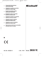 EINHELL RG-EC 2035 TC Originalbetriebsanleitung