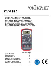 Velleman DVM852 Bedienungsanleitung