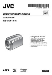 JVC GZ-MG610 Bedienungsanleitung