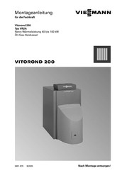 Viessmann Vitorond 200 Montageanleitung Für Die Fachkraft