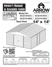 Arrow Storage Products SCG1414CC Bedienungsanleitung & Montageanleitungen