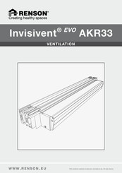 Renson Invisivent EVO AKR33 Bedienungsanleitung