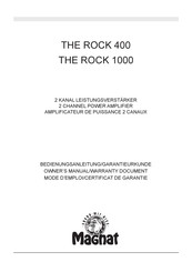 Magnat THE ROCK 400 Bedienungsanleitung