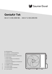 Saunier Duval GeniaAir Tek HA 10-7.2 ST Serie Betriebsanleitung
