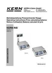 KERN RIB Serie Betriebsanleitung