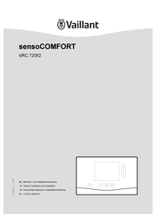Vaillant sensoCOMFORT VRC 720f/2 Betriebs Und Installationsanleitung
