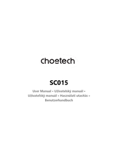 Choetech SC015 Benutzerhandbuch