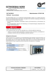 NORD Drivesystems SK TU4-PNS-C Bedienungsanleitung