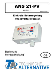 Technische Alternative ANS 21-PV Montageanleitung