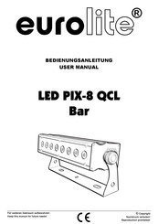 EuroLite LED PIX-8 QCL Bedienungsanleitung