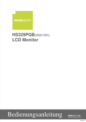 HANNspree HS329PQB Bedienungsanleitung