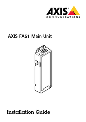 Axis Communications FA51 Main Unit Installationsanleitung