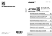 Sony ILCE-6700 Einführungsanleitung