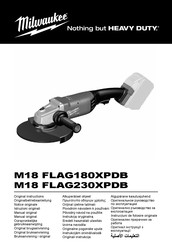 Milwaukee M18 FLAG180XPDB Originalbetriebsanleitung