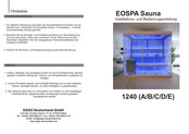 EAGO EOSPA 1240 Installations- Und Bedienungsanleitung