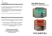 EAGO EO-SPA 1415 XL Installations- Und Bedienungsanleitung