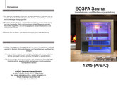 EAGO EOSPA 1245 Installations- Und Bedienungsanleitung