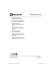 EINHELL TP-CD 18/60 Li-i BL Originalbetriebsanleitung