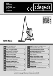 Scheppach NTS30v2 Originalbetriebsanleitung