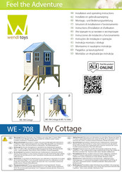 wendi toys My Cottage WE-708 Montage- Und Bedienungsanleitung