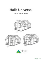 Halls Greenhouses 128 DD Bedienungsanleitung