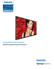 Philips Signage Solutions D Line 32BDL4510D Bedienungsanleitung