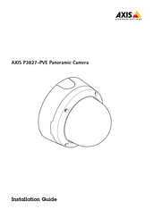 Axis Communications P3827-PVE Installationsanleitung
