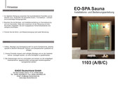 EAGO EO-SPA 1103 B Installations- Und Bedienungsanleitung