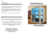 EAGO EO-SPA 1252 C Installations- Und Bedienungsanleitung