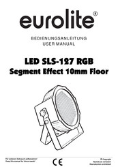 EuroLite LED SLS-127 RGB Segment Effekt 10mm Floor Bedienungsanleitung