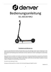 Denver SEL-80130 MK2 Bedienungsanleitung