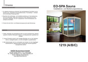 EAGO EO-SPA 1219 C Installations- Und Bedienungsanleitung