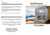 EAGO EO-SPA 1105 B Installations- Und Bedienungsanleitung
