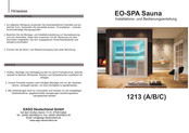 EAGO EO-SPA 1213 Installations- Und Bedienungsanleitung