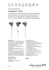 Endress+Hauser Omnigrad S TC65 Technische Information