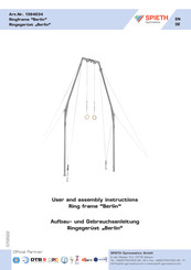 SPIETH Gymnastics 1384034 Aufbau- Und Gebrauchsanleitung
