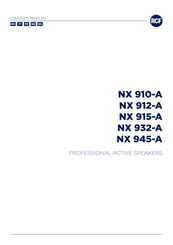 RCF NX 912-A Benutzerhandbuch