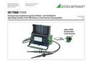 Gossen MetraWatt METRISO PRIME M550T Bedienungsanleitung