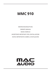 MAC Audio MMC 910 Bedienungsanleitung
