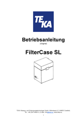 Teka FilterCase SL Betriebsanleitung