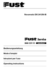 Fust Novamatic EKI 2412N-IB Bedienungsanleitung