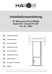HAGOR Cisco WebEx Board Pro 55 Installationsanleitung