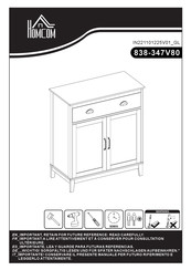 HOMCOM 838-347V80 Montageanleitung