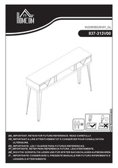 HOMCOM 837-313V00 Montageanleitung