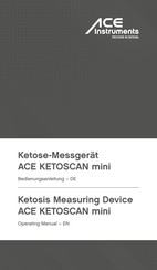 Ace instruments KETOSCAN mini Bedienungsanleitung