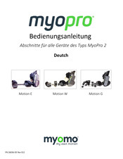 myomo MyoPro 2 Motion G Bedienungsanleitung