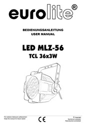EuroLite LED MLZ-56 TCL 36x3W Bedienungsanleitung