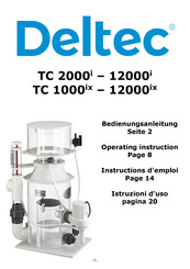Deltec TC 12000ix Bedienungsanleitung