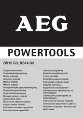 AEG BS14 G3 Originalbetriebsanleitung